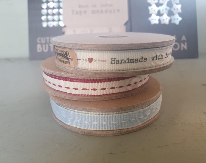 Ribbon vintage style - east of India 3 m - width 1 cm - 0.4"