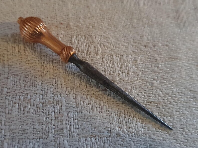 14 karat guldsyl eller systiletto, antik holländsk bild 4