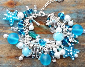 Beach Multi Charm Bracelet | Starfish Charm