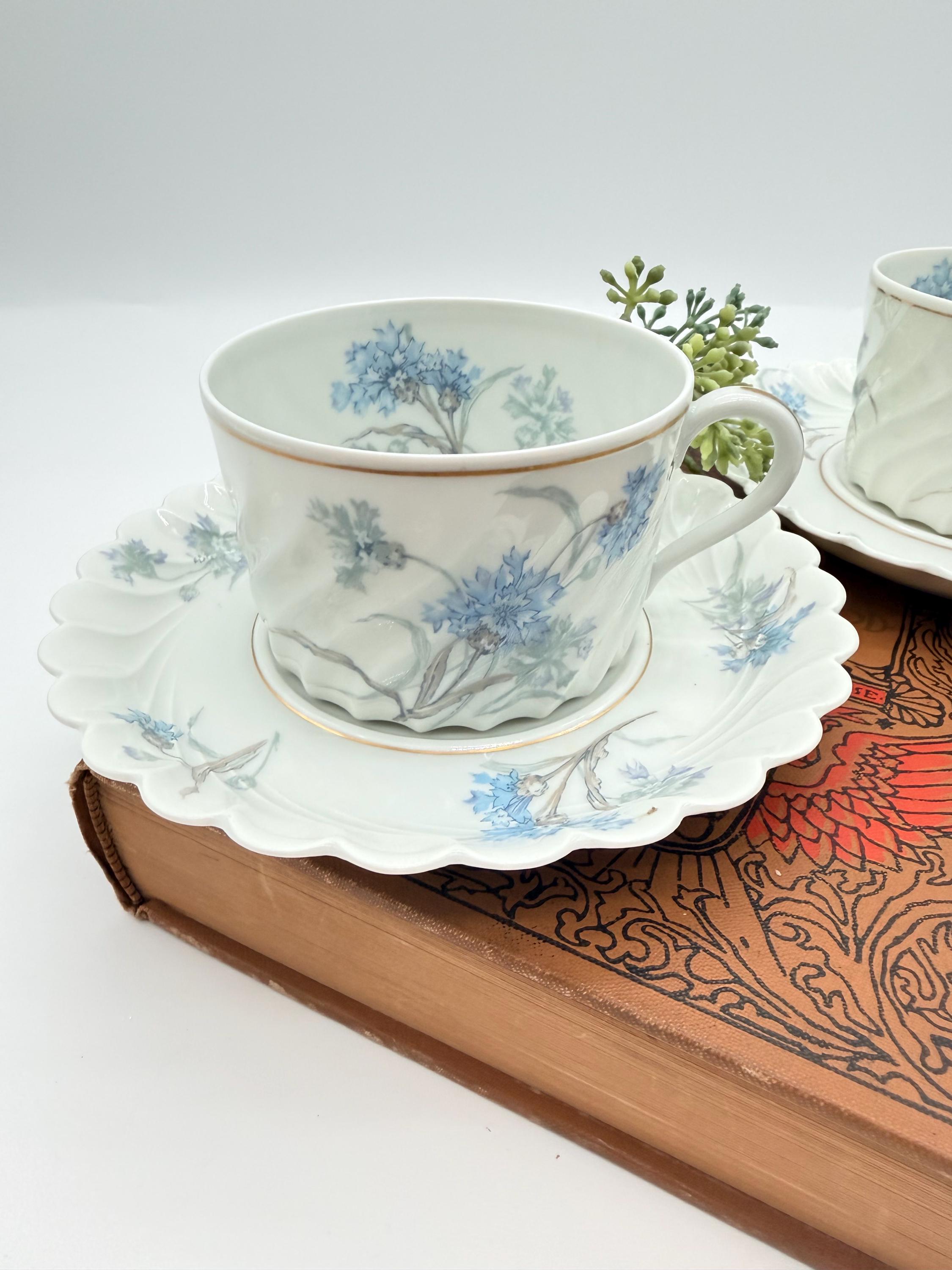 Haviland Limoges China Blue Flowers - Etsy
