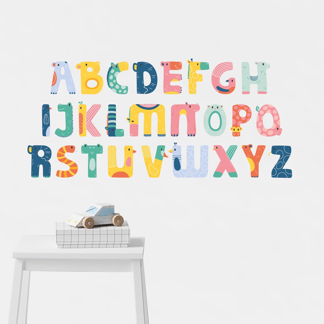 Wall Stickers Letters Nursery Wall Decal Kids Room Wall Etsy