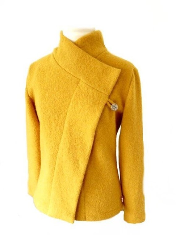 boiled wool jacket womens