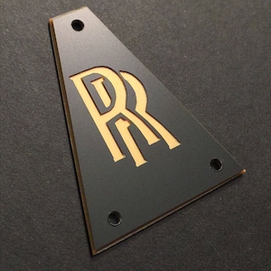Guitar Parts - Engraved Etched - Truss Rod Cover - Options Fit: Gibson Epiphone Jackson Ibanez - RANDY RHOADS RR QuietRiot Ozzy - Black Gold