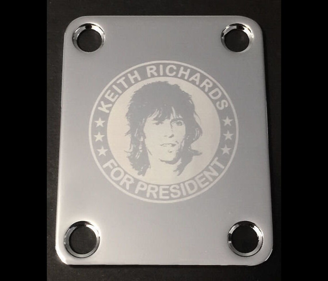 Guitar Parts Neck Mounting Plate Custom Engraved Etched Etsy