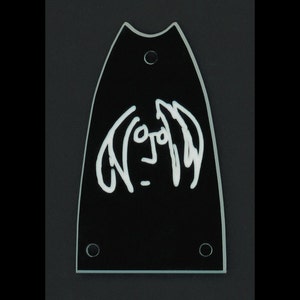 Gitarrdelar - Graverade och etsade - Tröskel för dragstång - Passar till: Gibson, Epiphone, Jackson, Ibanez - JOHN LENNON, Imagine, BEATLES bild 1