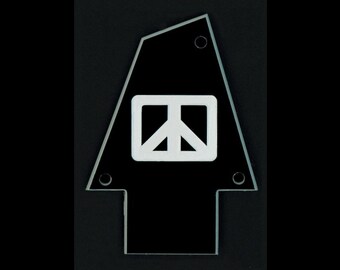 Guitar Parts - Engraved Etched - Truss Rod Cover - Options Fit: Gibson Epiphone Jackson Ibanez - CHICKENFOOT Joe Satriani Sammy Hagar PEACE
