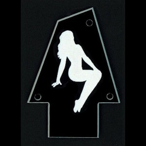 Guitar Parts - Engraved Etched - Truss Rod Cover - Options Fit: Gibson Epiphone Jackson Ibanez - Pin-Up PINUP GIRL
