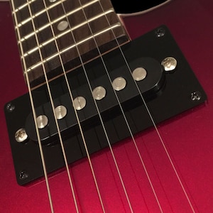 Guitar Part - CONVERSION PICKUP RING Mounting Trim Bezel - Humbucker to Single Coil - Black, Clear, Chrome Gold Mirror