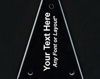 Guitar Truss Rod Cover - Custom Engraved - For JACKSON - PERSONALIZED TEXT - Black