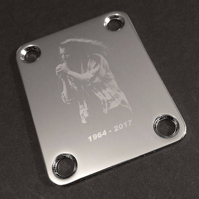 Guitar Parts Neck Mounting Plate Custom Engraved Etched Etsy