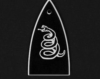 Piezas de guitarra - Grabado al aguafuerte - Cubierta de tensor - Opciones compatibles: Gibson Epiphone Jackson Ibanez - METALLICA Don't Tread SNAKE