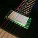 Fluorescent Blue Humbucker Pickup Mounting Ring / Bezel - Acrylic, For Guitar Parts & Custom Builds