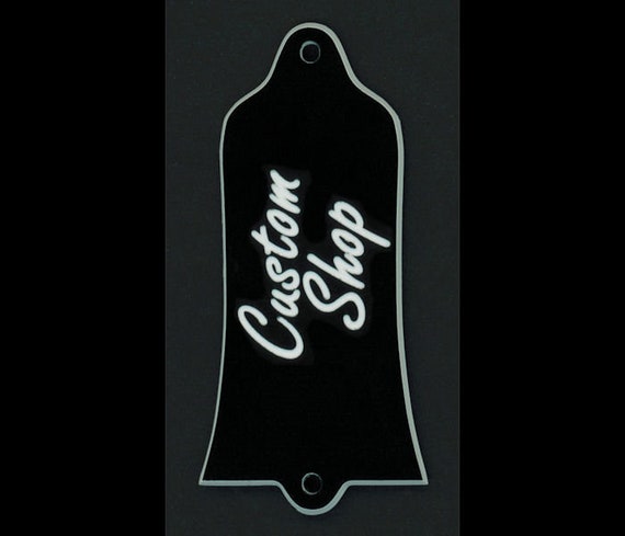 CUSTOM SHOP Black GUITAR TRUSS ROD COVER ESP or LTD Engraved Etched