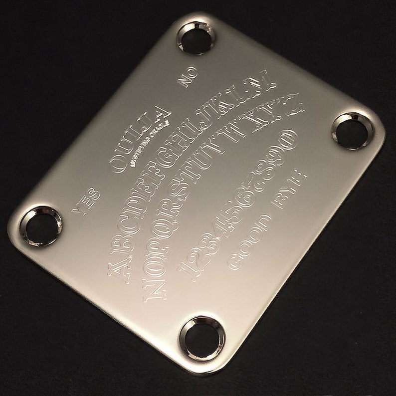 Guitar Parts Neck Mounting Plate Custom Engraved Etched Etsy UK