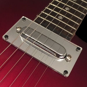 Guitar Part - CONVERSION PICKUP RING Mounting Trim Bezel - Humbucker to Telecaster Neck Single Coil - Black, Clear, Chrome Gold Mirror