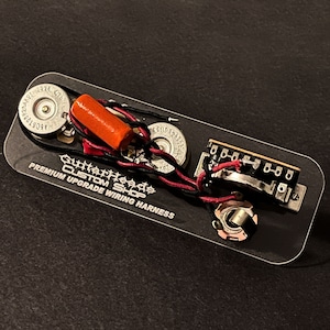 Części do gitary Telecastera Zestaw Premium - Switchcraft cts Orange Drop Treble Bleed