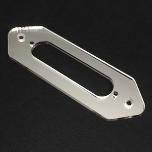 Guitar Part - CONVERSION PICKUP RING Mounting Trim Bezel - P90 DogEar to Single Coil - Black, Clear, Chrome Gold Mirror