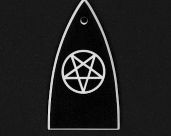 Guitar Parts - Engraved Etched - Truss Rod Cover - Options Fit: Gibson Epiphone Jackson Ibanez - PENTAGRAM 666