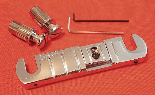 Guitar Parts WILKINSON Bridge - GTB - Wrap Around - Les Paul Jr - CHROME
