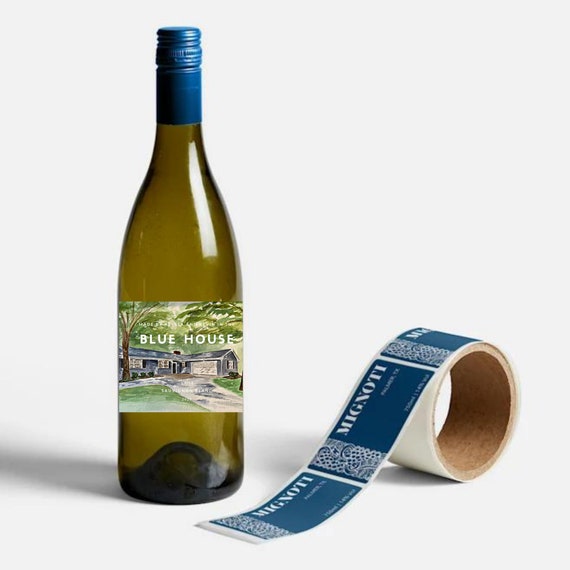 Custom Wine Labels Printed Wine Label Stickers or Digital Etsy