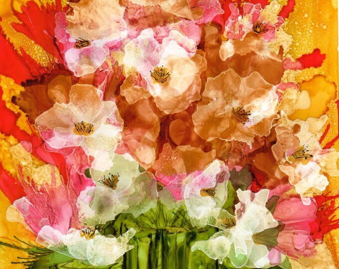 Print. Alcohol Ink. Alcohol Ink Art. Alcohol Ink Print. Art Print. Wall