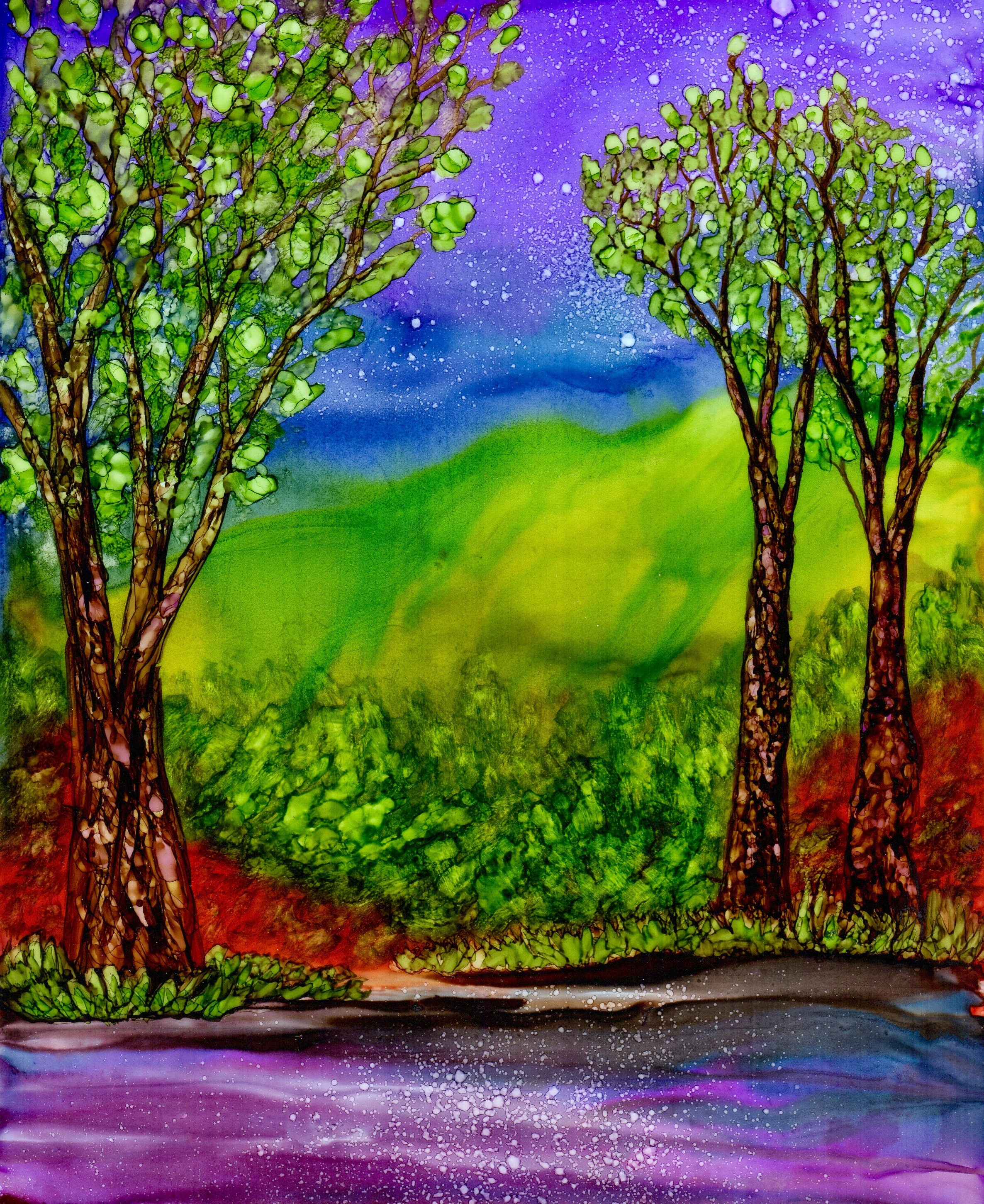 Print. Alcohol Ink. Alcohol Ink Art. Alcohol Ink Print. Art Etsy