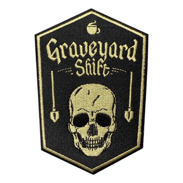 Embroidered Graveyard Shift Patch