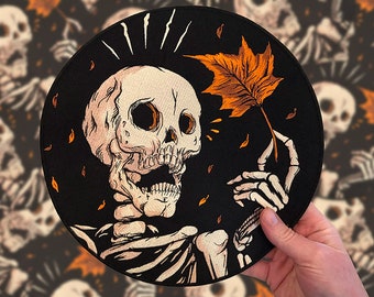 Huge 11" Mapled Embroidered Halloween Back Patch