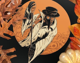 Plague Doctor 9x12 Screen Print