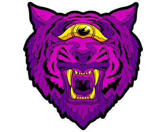 Ultra Tiger 4.3" Die Cut Sticker