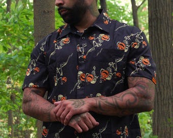 Night of the Pumpkin Halloween Button Down Shirt