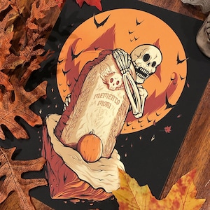 Memento Mori 9x12 Halloween Screen Print