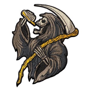 Embroidered Drinkin&#39; Reaper Patch