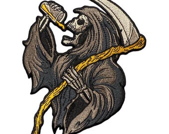 Geborduurde Drinkin' Reaper-patch
