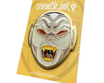 Vampire Mask Gold Enamel Pin - Limited Edition Ultra Rare