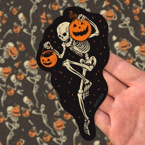 Night of the Pumpkin 6" Die Cut Halloween Sticker