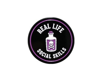 Real Life Social Skills 1.15" Enamel Halloween Pin