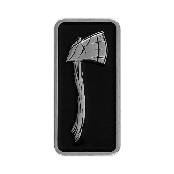 Hatchet Silver Enamel Pin