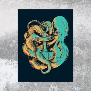 Aquatic Aid Clean Water Charity 18x24 Silk Screen Print