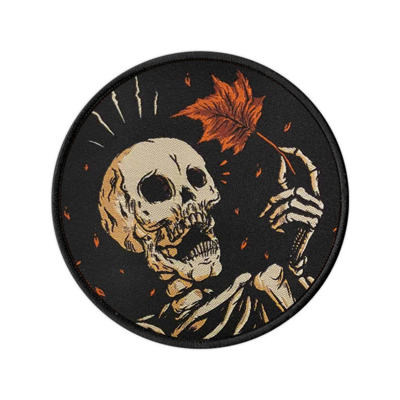 Mapled Woven Halloween Patch image 2