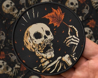 Mapled Woven Halloween Patch
