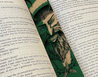 Krampus Green Bookmark