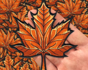 Maple Leaf Embroidered Patch