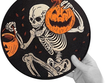 Huge 11" Night of the Pumpkin Embroidered Halloween Back Patch