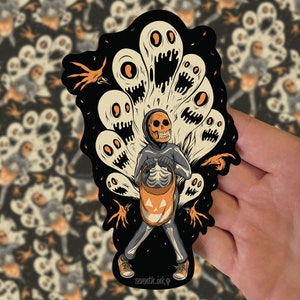 Ghoulish Fright 6" Die Cut Sticker