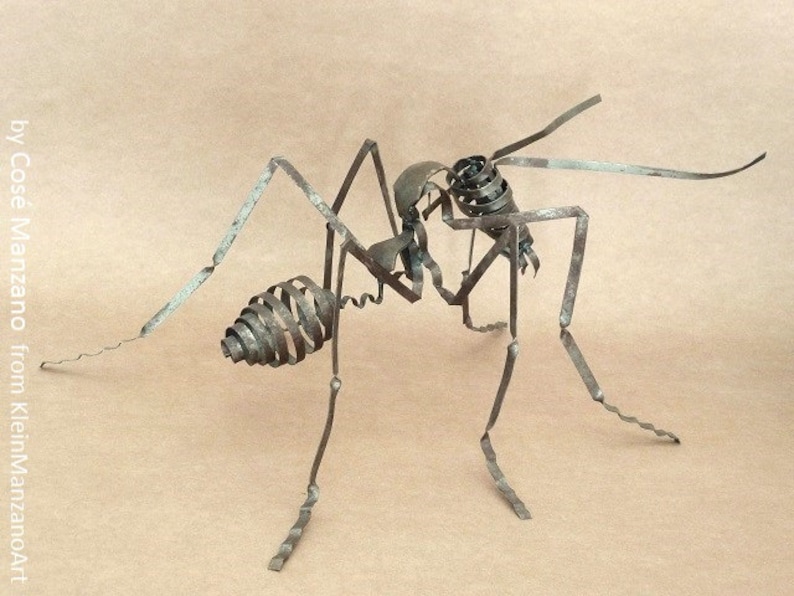 Ant sculpture installation Metal art 4 Ants Contemporary Etsy