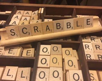 VINTAGE ~ Vintage Scrabble Tiles | Toys & Games | Recycle | Games | Puzzles | SCRABBLE | LOT | You Pick Quantity | Tile Boards Ledges