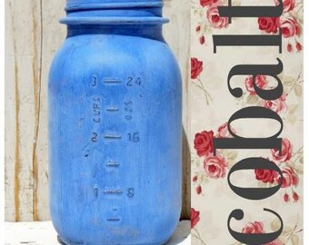 Sweet Pickins Milk Paint | Color - COBALT | Farmhouse Cottage | Chippy | Rustic | Primitive | Furniture Paint | Home Decor | Cobalt Blue