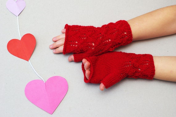 kids lace fingerless gloves