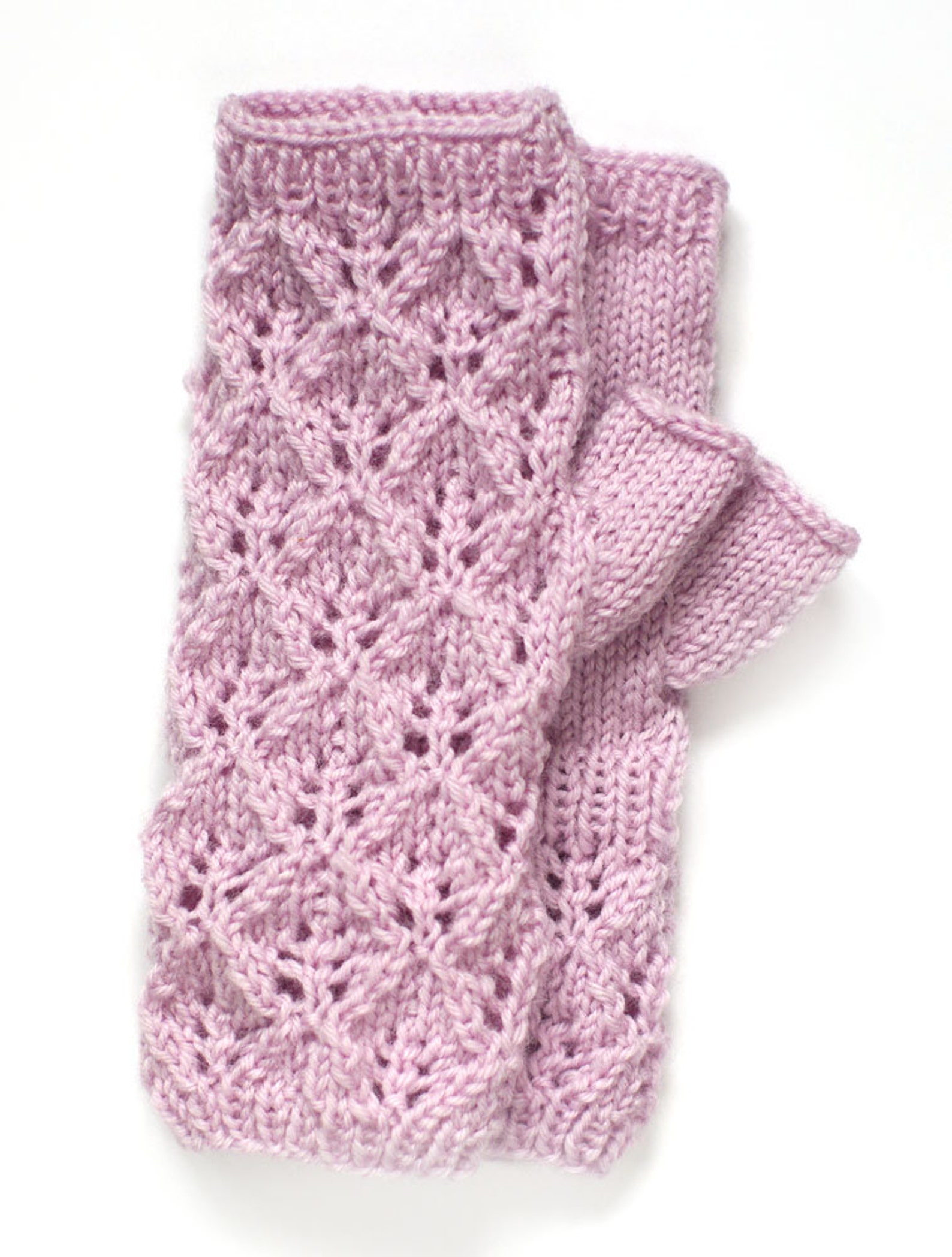 Dusty Pink Lace Fingerless Gloves Wool Arm Warmers Knit Etsy